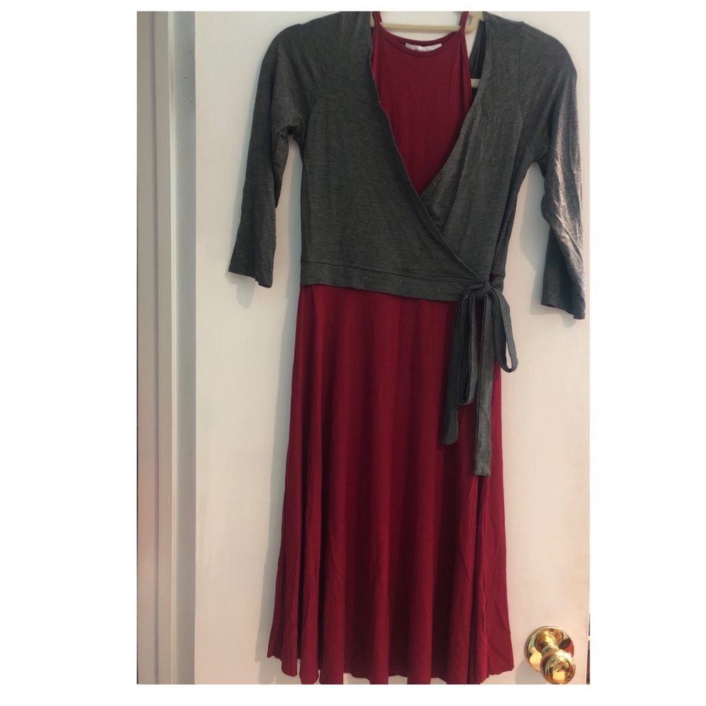 NWT Grey and Red dress
